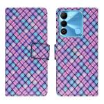 A D Enterprises Mat Purple Flip Cover for Tecno Spark 9| Magnetic Case| Shock Absorbent| Flip Cover Tecno Spark 9