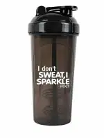 Fitkit Classic 700 ml capacity Gym Shaker Bottle (Black/Grey color, 1 Pcs.)