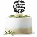 OM KRAFT Black Cake Topper