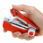 Quelion Portable Mini Manual Stapler Style Hand Sewing Machine, Craft Clothes, Stitch Handheld