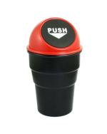 Inkulture Red Plastic Mini Car Trash Dustbin (Pack of 1)