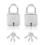 Godrej Locks Steel Square 8 Levers Padlock with 4 Keys (Pack of 2)