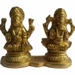ORAMSA Laxmi Ganesh Idol Small Size god murti Stone/Brass Goddess Laxmi Ganesha Idol for Home Decoration, Gifting, Diwali Pooja