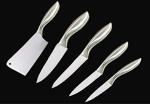 RONTENO Quantity of 5 Stainless Steel | Chef's Veggie/Meat/Fruit Cutter for Kitchen | 5 Pc( Shark Silver)