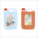 Rainbow Shine Home Care Washing machine liquid detergent Sky + Dish Washing liquid Orange (5+5 ltr)