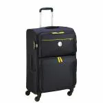 Delsey Polyester 78 cms Black Softsided Check-in Luggage (Dorset)
