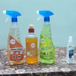 Kitchen Cleaning Combo Set (Kitchen Cleaner Spray, Dishwash Gel, Glass Cleaner) FREE Stain Remover