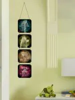 Indianara Set of 4 Harry Potter Quotes Wall Hanging Plaques (1496WH) (Multicolor)