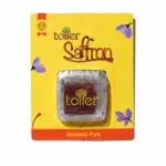 toller 100% Natural and Premium Original Lacha Saffron/Kesar/Keshar (Certified Grade A) for Biryani, Beauty, Improved Health and Tilak 1 Gram