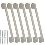 Allied Stainless Steel Cabinet Handle No. 909 4 inch Steel Finish 96 MM Hole Handles (Pack of 6)