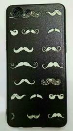 CLUBCLASSY Black Thermoplastic Polyurethane Tpu, With Walrus Moustache, Back Matte, Soft Back Case Back Case Cover ( 15.0 X 8.0 X 0.5 ) Centimeter