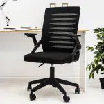 DROGO Premium Ergonomic Office Chair for Work from Home, Computer Chair with Flip-up Armrest, Adjustable Seat Height