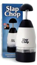 Grazia Stainless Steel Slap Chop Slicer, White