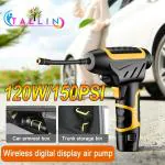 TALLIN Portable Air Compressor Wireless Pump LED Light Digital Pressure Measurement For Car-Bike Tires & Toys
