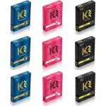 K2 Condoms XT, X4 & Ultra-Thin 3 Pack of 3 Each