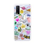 Emble Label BAT GIRL STICKER Soft Silicone Case For Vivo Y20 ( TPU | Soft , Vivo Y20 | Multicolor )