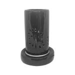 Shopmefast Black Ceramic Electric Cylinder Shape Aroma Oil Diffuser