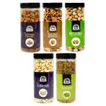 Wonderland Foods Dry Fruits Almond 500g, Cashew 500g, Pista 500g, Raisin 500g, Walnut Kernel 350g