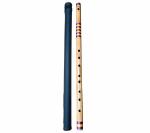 Nadvenu Music Flutes Premium Concert Quality Carnatic (Venu) Scale G (Shruti 5) Natural Bass Flute with velvet cover and Rexine bag (music Instrument) .
