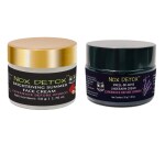 NOX DETOX Brightening Face Cream for Summer (50g) & Smell-Be-Gone Underarm Cream (30g) | Night Care I Vegan I Gender Neutral | Skin Care Combo Set For All Skin Types (Set of 2)