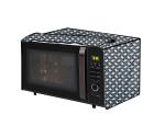 The Furnishing Tree Microwave Oven Cover for Morphy Richards 25 L Convection 25 CG with 200 ACM Interlocked Ropes Pattern Grey