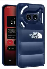 Tech Gear Bumper Case for nothing phone 2a [5G] Back Cover , Camera bump & 360 degree flexi Puff armor Protection [Blue , camera bump protector , silicone , pack of 1]