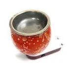 MAHAVIR PERFUMERS Natural Mosquito Repellent with Camphor Camphor Burner Kapoor Dani Natural Mosquito Repellent Fragrance diffuser and use as Decorative Night Lamp