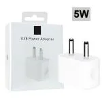 SNPD Sold: 5W Charger (Adaptor Only) Supportable For Apple IPhone Charging Mobiles, iPad & Airpod
