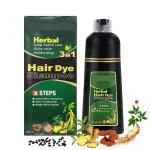 LOBE MIRACLE Herbal 3 in 1 Hair Dye Instant Black Hair Shampoo for Women & Men 500ML Black Hair Color Shampoo for Gray Hair, Herbal black Hair Dye Shampoo 15-20 Min