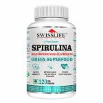Swisslife Forever Spirulina 2000mg 120 Veg Capsules |Superfood | For Weight Management, Immune Support and Optimal Health | Supports Heart Health -120