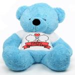 Hug N Feel Soft Toys Blue Teddy Bear Soft Toy - 5 feet