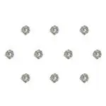 Comet Busters Silver Stone Bindi For Women