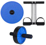 Adonyx Fitness Combo Tummy Trimmer With Ab Wheel and Tummy Twister Ab Exercise Fitness Accessory Kit