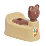 Buddsbuddy BuddyBear Potty Training Seat/Potty Toilet Chair with Removable Tray and Closing Lid for Kids, Cream