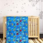 Baby Moo Cars And Planes Blue Blanket