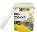 Excel CoolCoat High SRI Heat Reflective Cool Roof Paint Summer Cool Roof Coating (4 LTS)