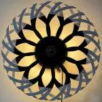 URJA Wheels Rotating Wheel with LED Light Wooden Kinetic Sculpture for Home Interior/Home Decor