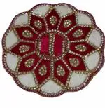 PRABHUVATI FASHION Laddu Gopal Poshak Fancy Dress Kanhaji Dress Thakor ji Dress New Beautiful Designer Vastra (Maroon with Cream Border, 0 Number)