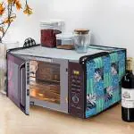 Dream Care Stylish Print Microwave Oven Cover Full Closure | New Designing Oven Cover Suitable for All Models - Multicolour SA43