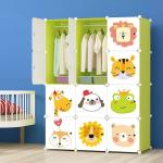 KriShyam 12 Door Plastic Sheet Wardrobe Storage Rack Closest Organizer for Clothes Kids Living Room Bedroom Small Accessories/bookcase/toys
