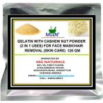 MGBN Gelatin With Cashew Nut Powder 2 In 1 Uses For Face Mask, Hair Removal Skin Care 125 gm