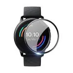 Lustree OnePlus Watch Black Tempered Glass Scratch Proof and Bubble Free Screen Protector - 21 x 11 cm