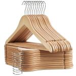ROCKFIELD Uinicor Wooden Hangers 20pack Natural