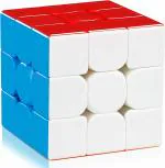 Pulsbery 3x3 Stickerless High Speed Cube Puzzle for Kids Magic Speedy Stress Brainstorming Puzzles Cube