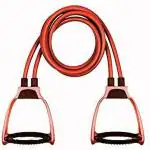 Shopeleven improved quality pure latex tube stretching rope for home gym exerciser (Multicolor)