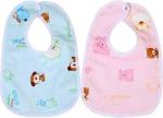 Mom's Pride Kidsify Multicolor Cotton Baby Button Bibs Apron (Pack Of 2)