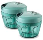 RAGHAV SUPER SHOPPE Plastic Handy Chopper and Slicer for Fruits Vegetables Nuts Herbs Onions and Salad Dori Chopper Dori Chopper 450 ml