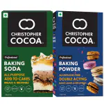 Christopher Cocoa Baking Soda All Purpose 250g, Baking Powder Aluminium Free Double Acting 200g (Bake Cakes, Cookies, Breads, Brownies)