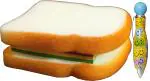 Technochitra Bread Sandwich Shape Writing Memo Pad Mini Writing Pad Blank
