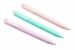 Ledos Multicolor Plastic - Set Of 3 Retractable Button System Capless Fountain Pen Fine Nib
